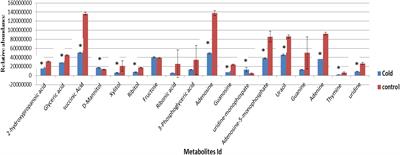 Selected Metabolites Profiling of Staphylococcus aureus Following Exposure to Low Temperature and Elevated Sodium Chloride